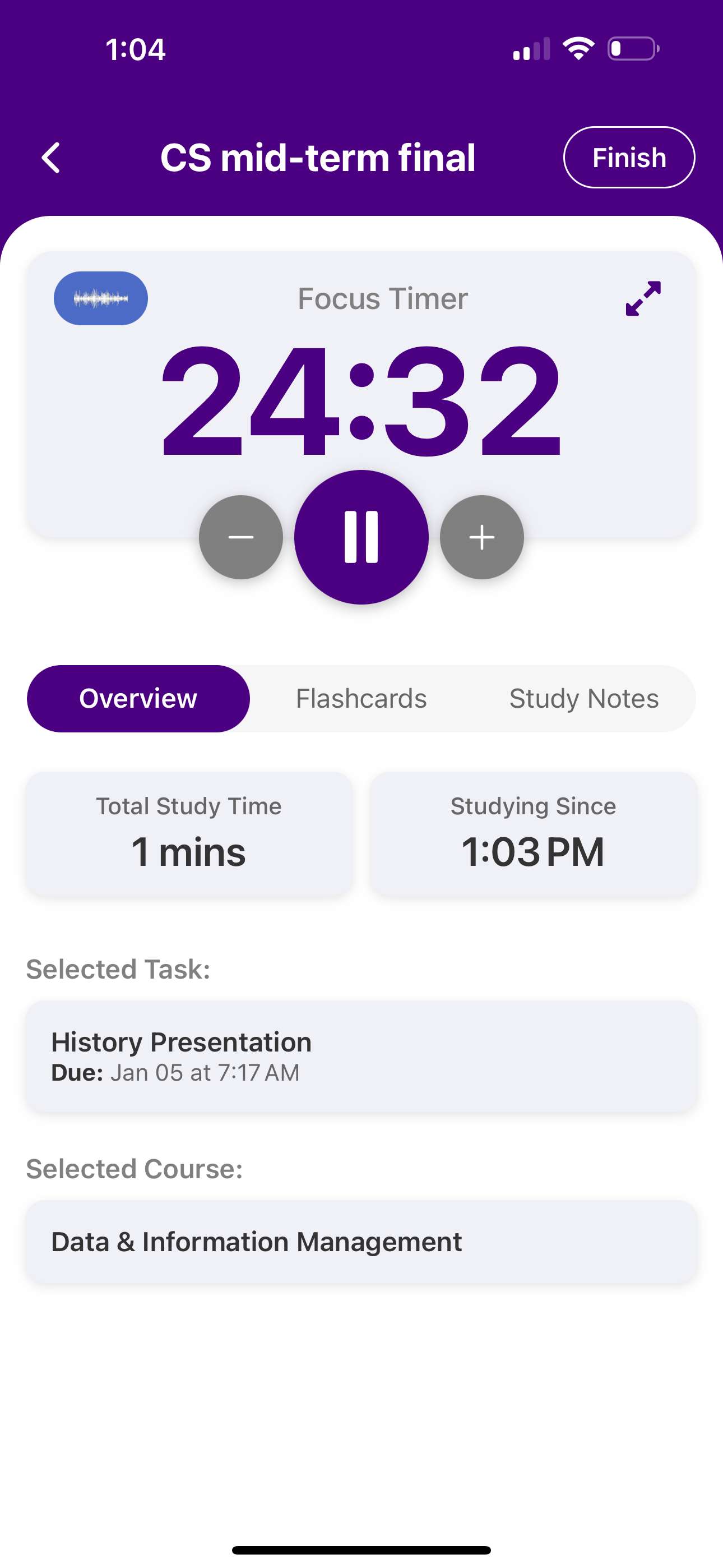 Study Sessions with Pomodoro
